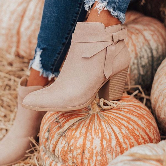 WANDERLUST Ankle Booties - TAUPE - Picture 6 of 7